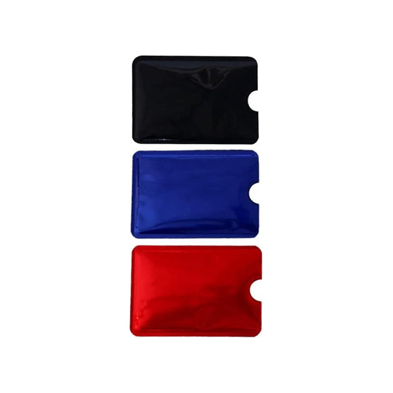 6 Fundas Protectora Anti Clonación Tarjeta Bancaria Colores