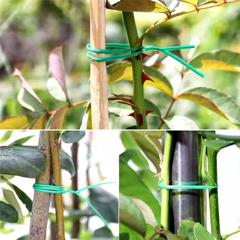 Set 4 Rollos Alambre De Jardín Invernadero Planta 50 Mts C/u
