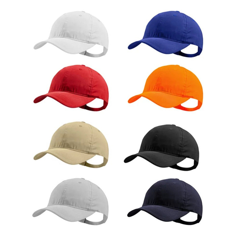 Jockey Básico De Microfibra Alta Calidad Unisex Pack 5 Unds