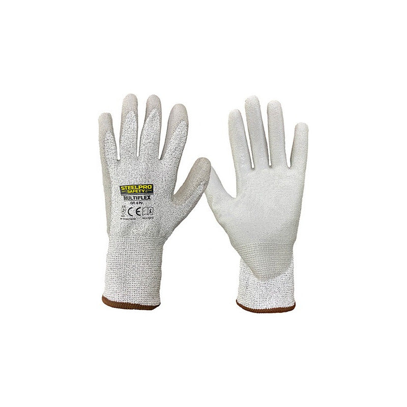 Guantes Anticorte Cut-5 Pu Alta Calidad Certificado Pack 10