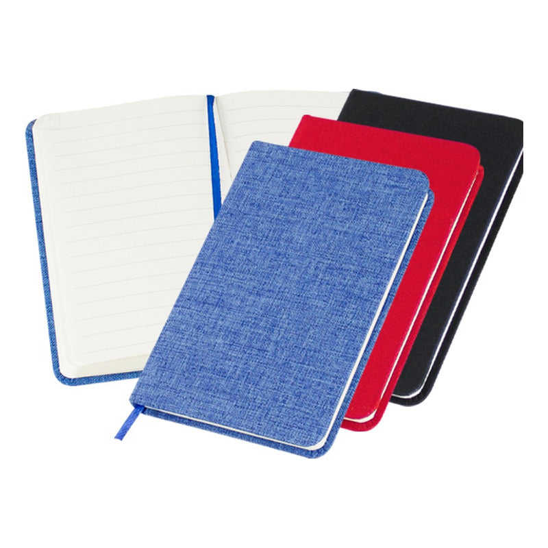 Libreta De Bolsillo Forrada En Tela Pack 25 Unidades
