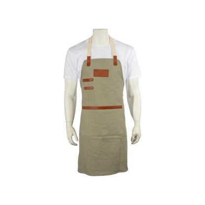 Pechera Asador Canvas Algodon Natural.
