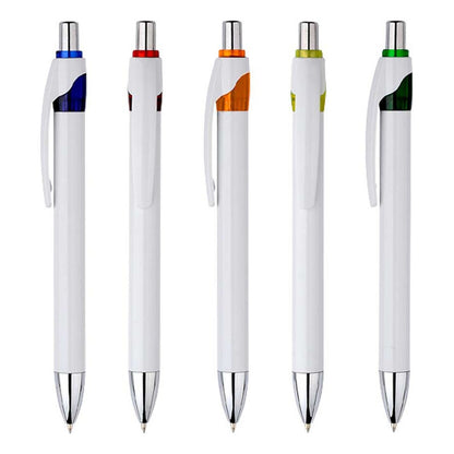 Bolígrafo Lápiz Promocional Blanco/plateado Pack 50 Unds