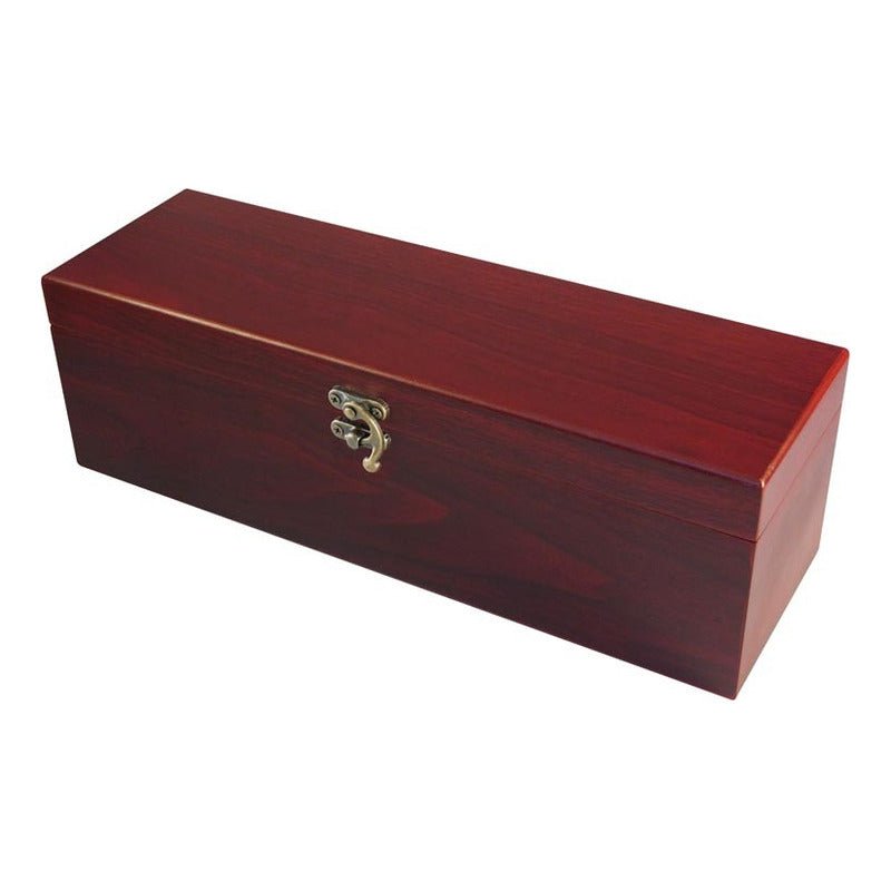 Caja De Madera Para Vino Con 4 Herramientas