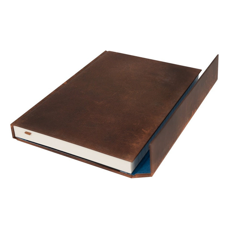 Cuaderno Tapa Dura Café Envejecido Imantado