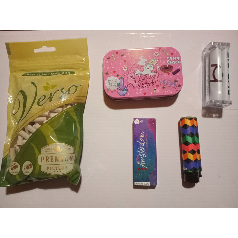 Pack Caja Metálica Baked Bunny + Accesorios Para Enrolar