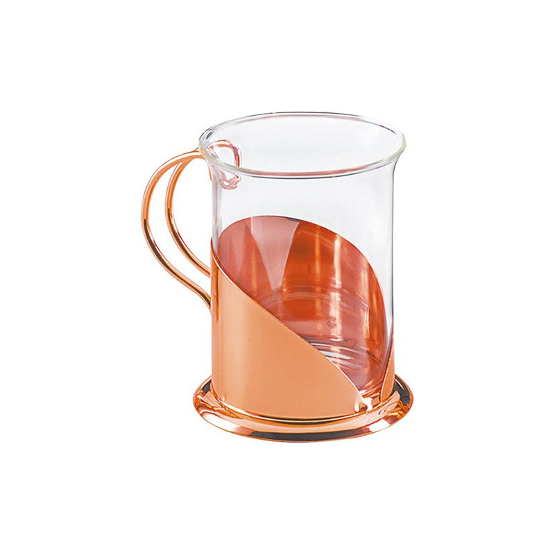 Set De Cafetera Francesa Y Tazas Encobrizada