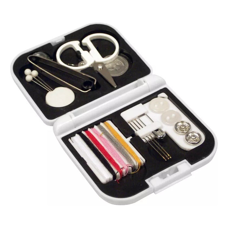 Mini Set Costura Para Viajes Hilos, Aguja Coser, Botones.
