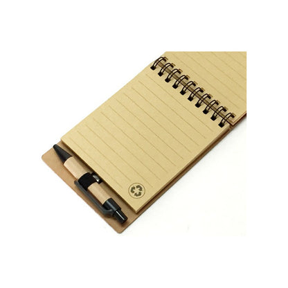 Set Libreta Ecológica con Tapa de Corcho, Notas y Bolígrafo | Pack x50