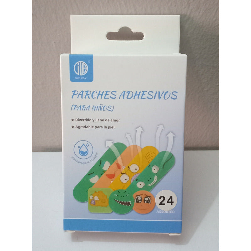 Parche Curita Bandita 24 Unds Para Niños Diseños Impermeable