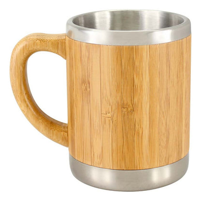 Tazón Cervecero de Bambú 350 cc con Interior de Acero Inoxidable | Chopp Ecológico