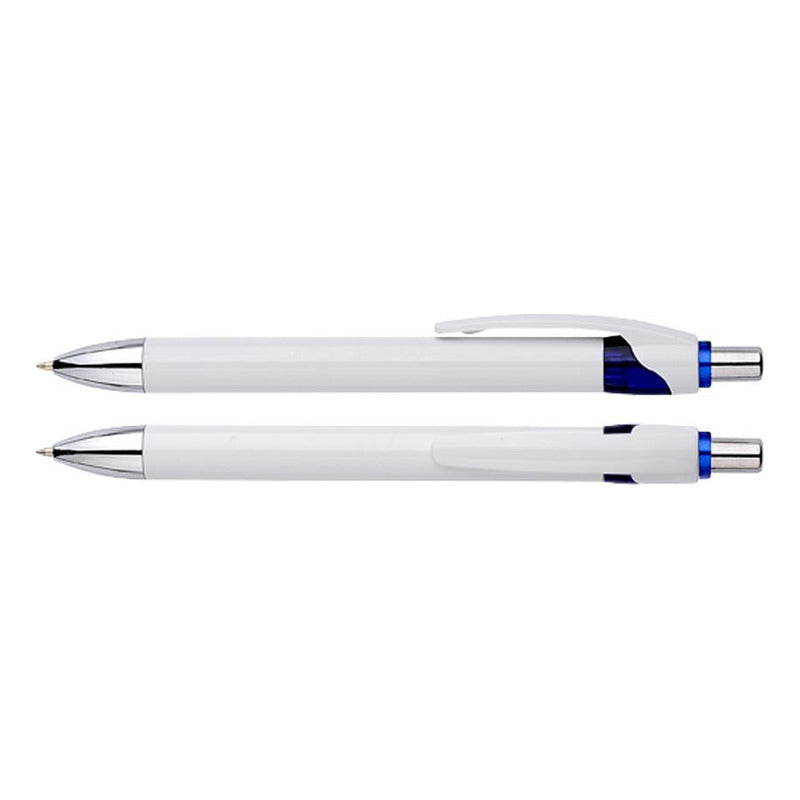 Bolígrafo Lápiz Promocional Blanco/plateado Pack 50 Unds