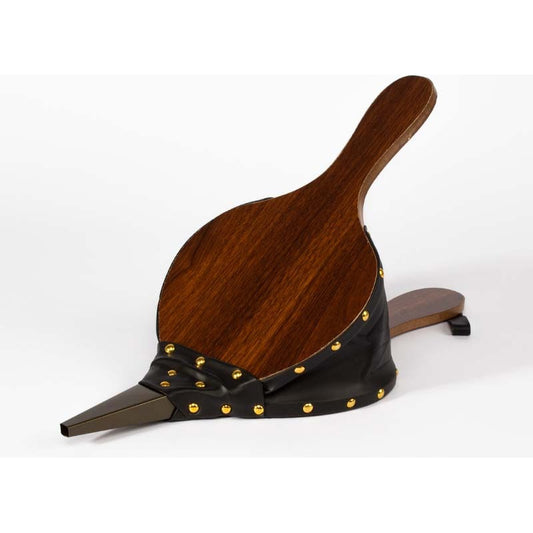 Soplador De Carbón Para Parilla / Chimenea En Cuero Y Madera