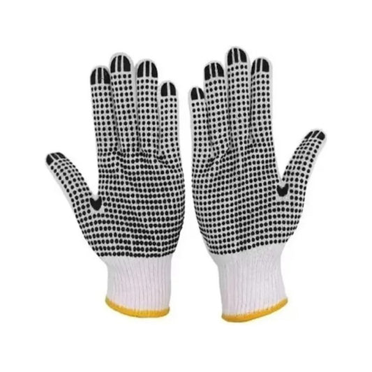 Guante De Hilo Pigmentado 4 Hebras Grueso Pack 12 Pares