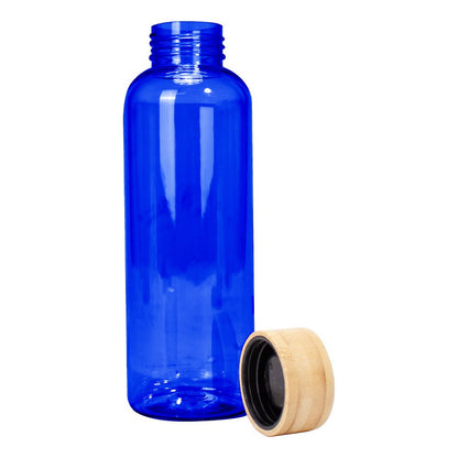 Botella Plástica Con Tapa Bamboo 550cc. Pack 10 Unidades