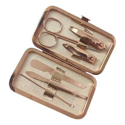 Set Manicure Y Pedicura Encobrizado 6 Piezas