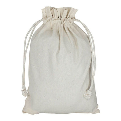Bolsas de Algodón Color Negro con Cordón Tipo Saco 120 g/m² | Pack x10