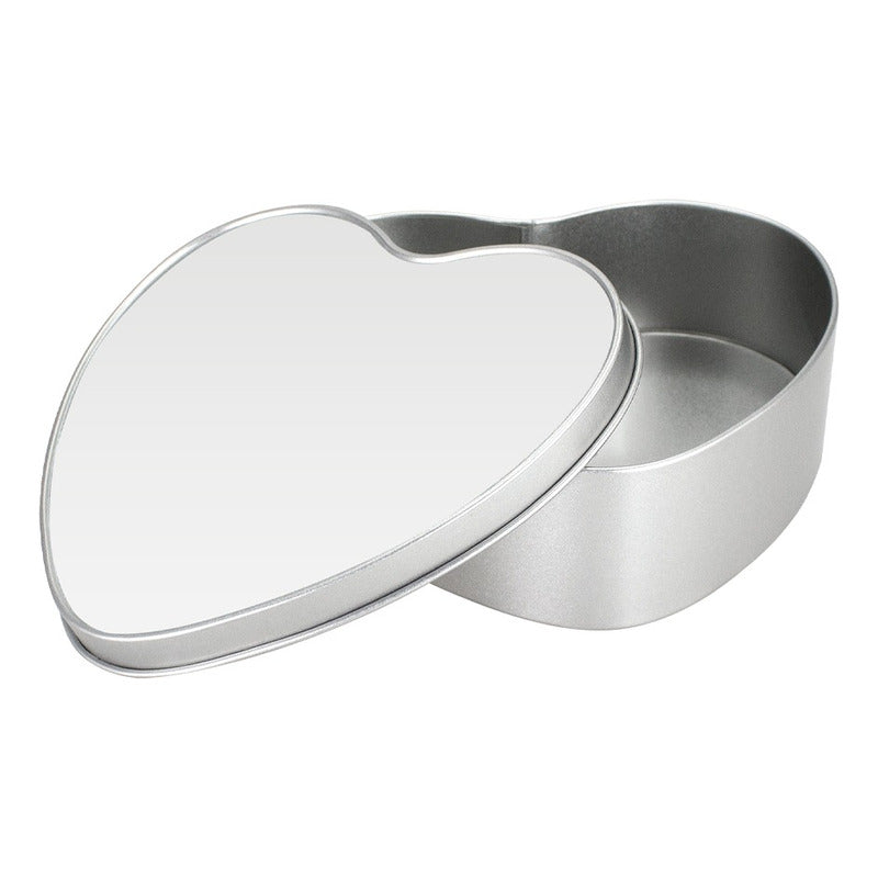Caja Metálica Diseño Corazón Para Sublimación