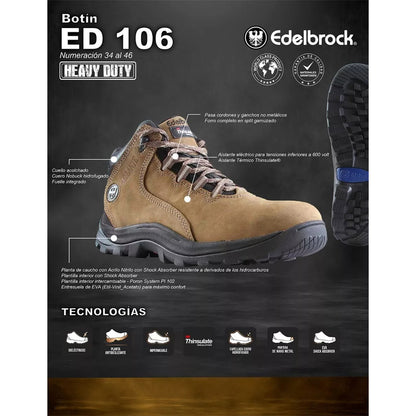 Botín De Seguridad Edelbrock Ed106 Edelbrock Certificado