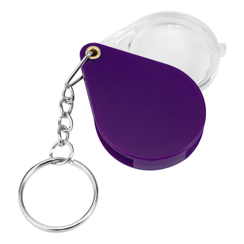 Llavero Plástico Con Lupa. Pack De 50 Unidades Colores Disp.