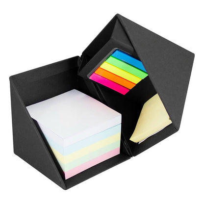 Set Cubo Organizador Ecológico Portalápices con Notas y Banderitas | 9.5 cm