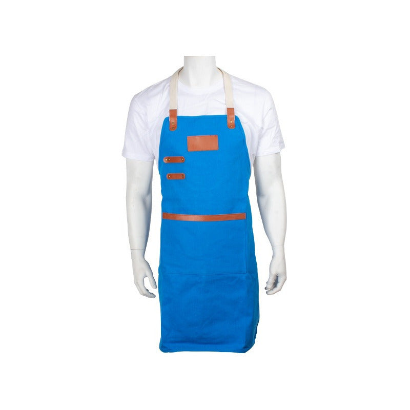 Pechera Asador Canvas Algodon Natural.