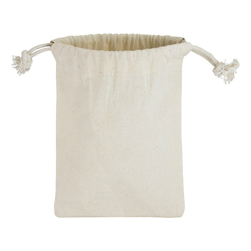 Bolsas 100% Algodón Natural Pack 10 Unidades 14x19 Cm.