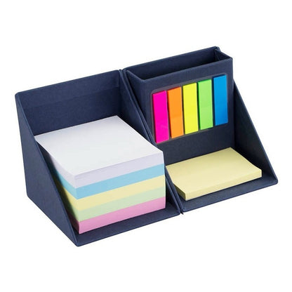 Set Cubo Organizador Ecológico Portalápices con Notas y Banderitas | 9.5 cm