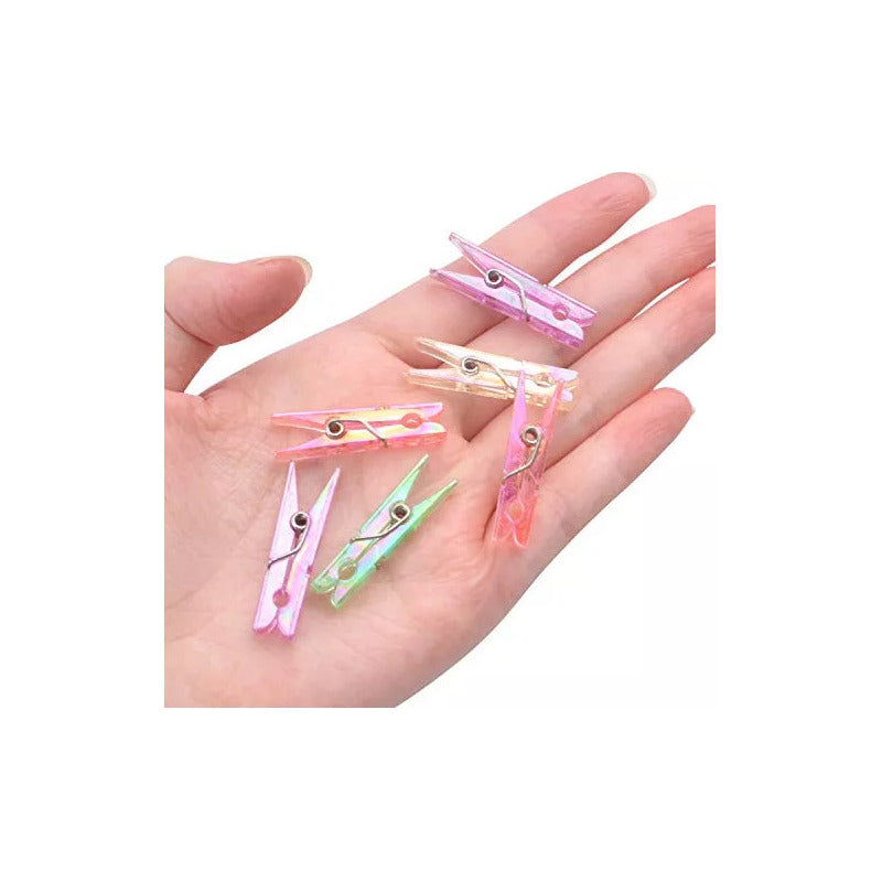 Mini Pinzas De Plástico Pack 20 Unidades