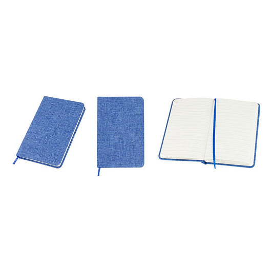 Libreta Bolsillo Forrada Tela 40 Unidades Color A Elección