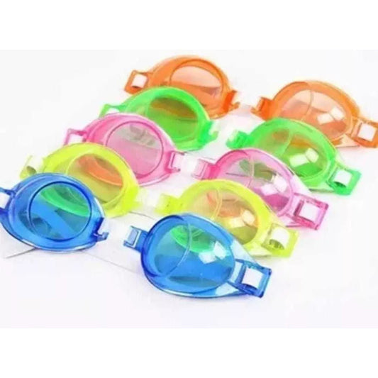 Lentes De Natacion + Tapon Oido Y Nariz Colores Ajustable