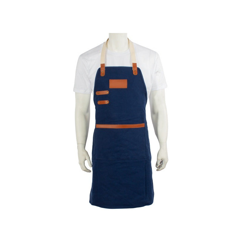 Pechera Asador Canvas Algodon Natural.