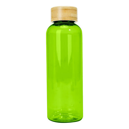 Botella Plástica Con Tapa Bamboo 550cc. Pack 10 Unidades