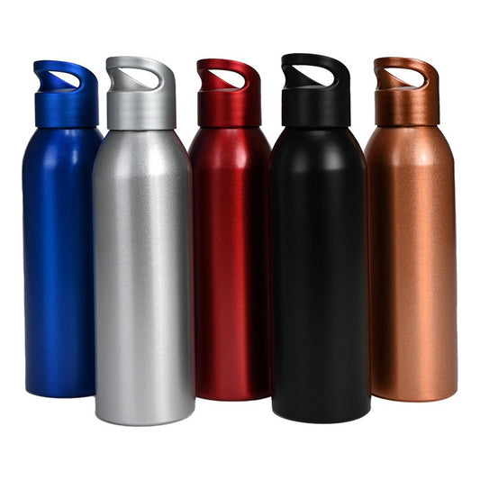 Botella Deportiva De Aluminio De 650 Cc Pack 10 Unds Colores