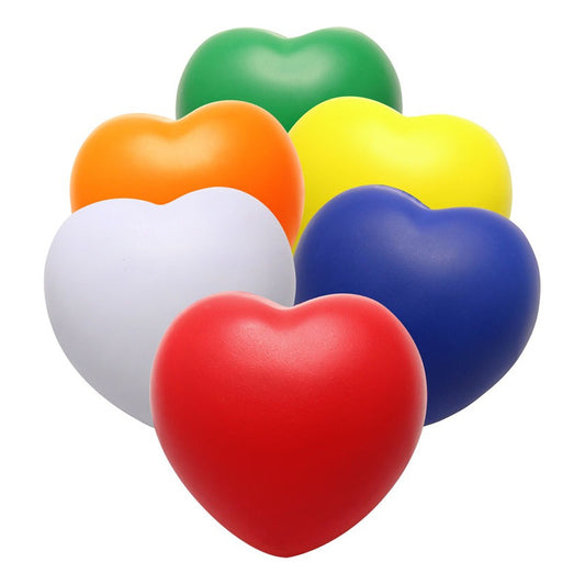 Corazones De Goma Anti-stress Pack 100 Unidades