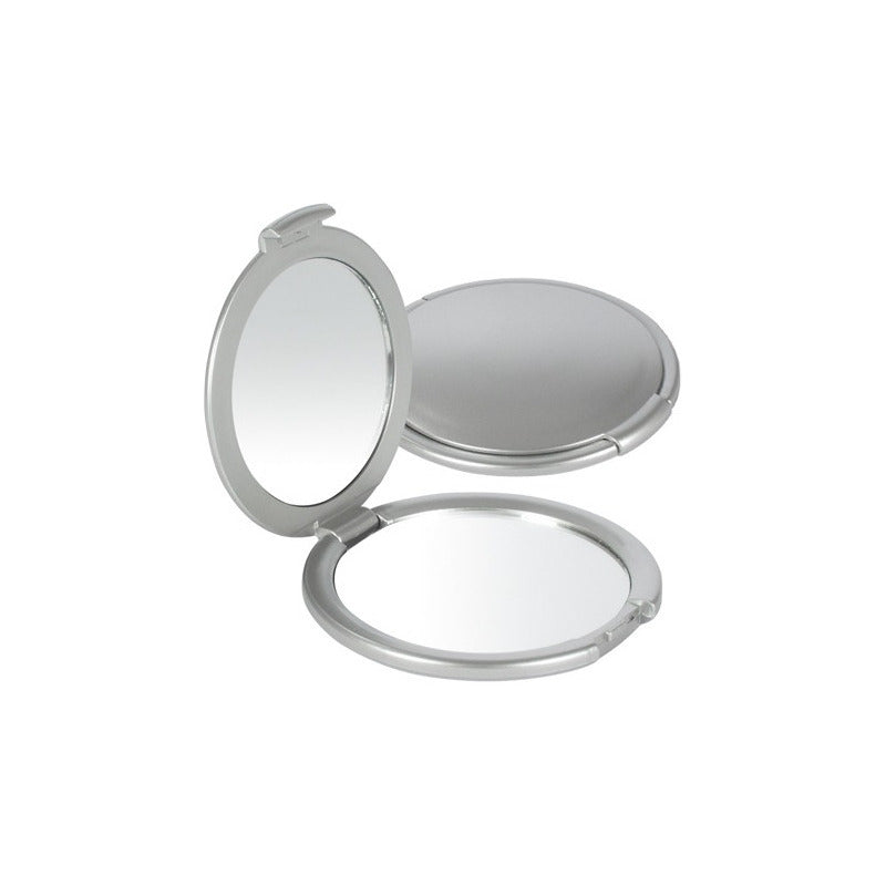 Espejos De Bolsillo Doble Plateado Pack 10 Unidades.