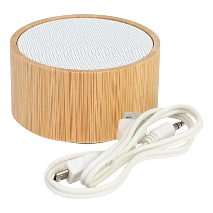 Parlante Bluetooth de Bambú Flow 3W | Portátil y Recargable | Ecológico