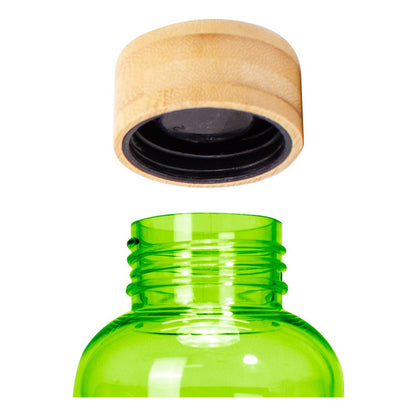 Botella Plástica Con Tapa Bamboo 550cc. Pack 10 Unidades