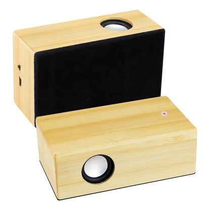 Parlante de Bambú con Amplificador por Inducción | Sin Cables ni Bluetooth