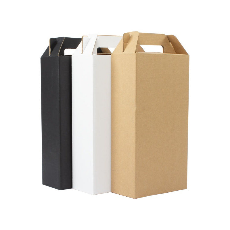 Cajas Autoarmable Con Asas Para Botella De Vino Pack 10 Unds