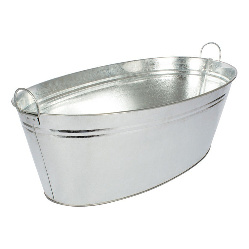Balde Para Hielo Hielera Galvanizado Gigante De 87 Litros
