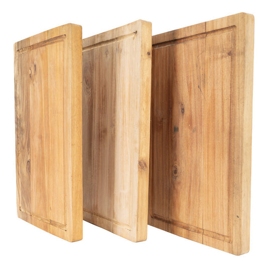 Tabla Doble Gigante Acacia 60x40x3.5cm