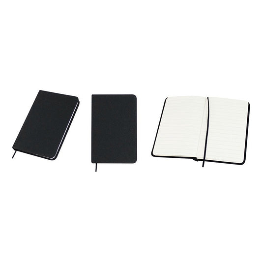 Libreta De Bolsillo Forrada En Tela Color Negro