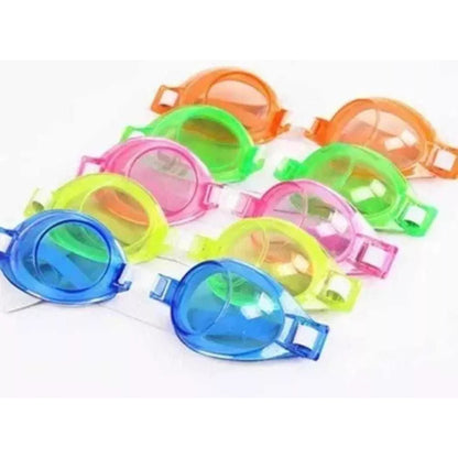 Lentes De Natacion + Tapon Oido Y Nariz Colores Ajustable
