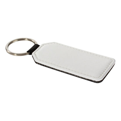 Llavero Bandera Blanco Pu Sublimación Pack 6 Unidades