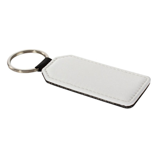 Llavero Bandera Blanco Pu Sublimación Pack 6 Unidades