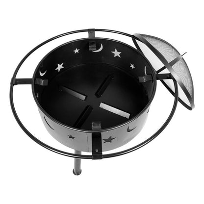 Brasero Metal Fogon Redondo Modelo Cielo Quincho Patio