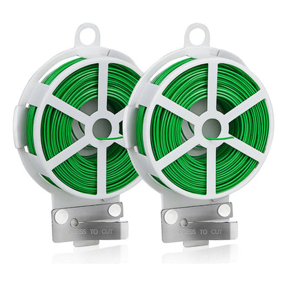 Set 2 Rollos Alambre De Jardín Invernadero Planta 50 Mts C/u