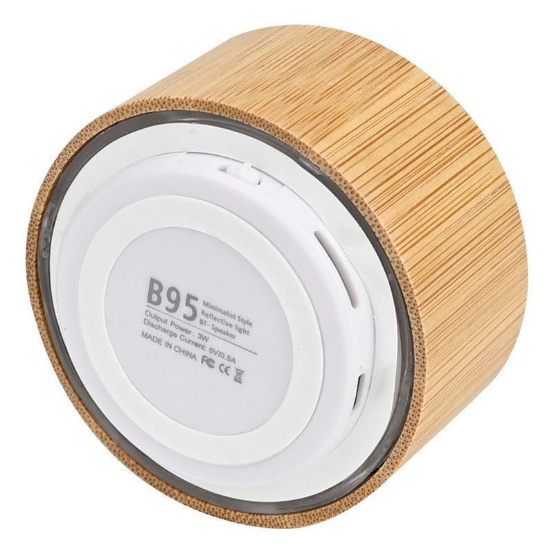 Parlante Bluetooth de Bambú Flow 3W | Portátil y Recargable | Ecológico