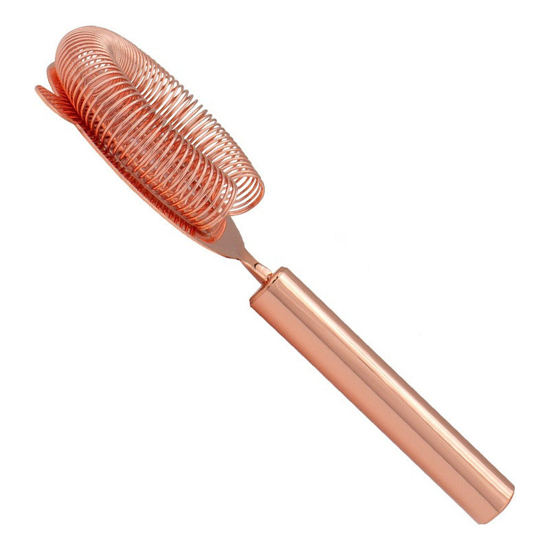 Set De Cóctel Metálico Color Cobre 5 En 1  Acero Inoxidable